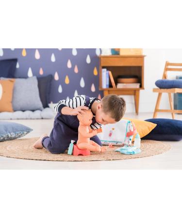 Corolle Mon Grand Poupon Wrap Pocket - 7 Piece Diaper Bag Set for 36-42cm Dolls | Includes Diaper Cream Potty Bottle & Bibs | Perfect for Kids 2+ - Buy Online on SooperMarket.com