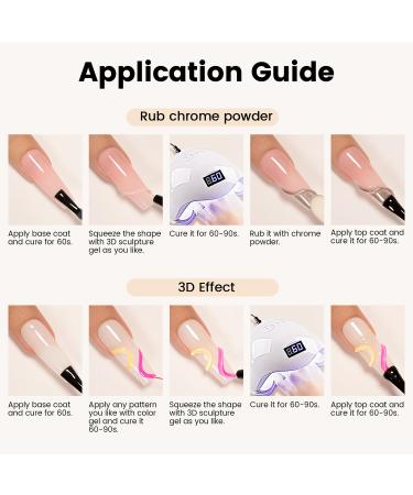 Buy RARJSM 3D Sculpting Gel - Premium Rhinestone Glue for DIY Nail Art Clear UV LED Curing Gel for Manicure Designs - Buy Online on SooperMarket.com