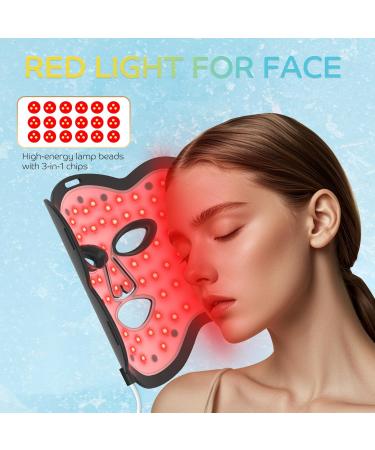 Near-Infrared Light for Face Portable LED Face Light with Power Bank Red Light Lamp with Timing Function at Home Dark Black - Buy Online on SooperMarket.com