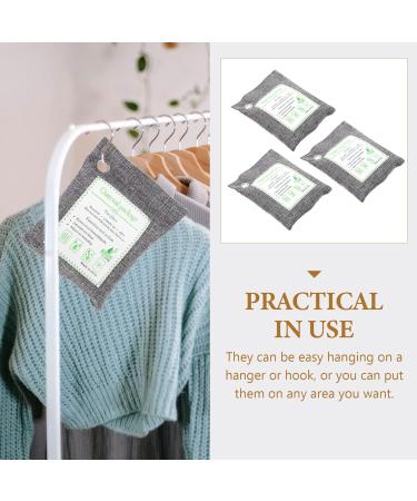 FRCOLOR 12-Pack Charcoal Pendant Bags - Natural Refrigerator & Pet Odor Eliminator Activated Absorbent Charcoal Fresheners in Gray - Perfect for Home & Car - Buy Online on SooperMarket.com