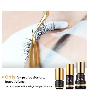 Volume Plus Eyelash Black Glue 0.1 Second Fast Drying for Individual Lash Extensions (5ml) - Buy Online on SooperMarket.com