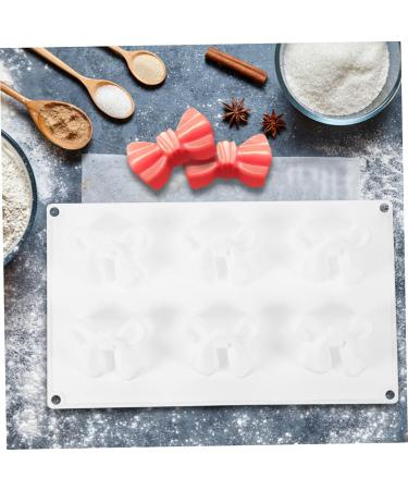 Cabilock Butterfly Fondant Cake Decoration Bowknot Silicone Mold Candle Molds Dessert Pastry 29X17CM White3 - Buy Online on SooperMarket.com