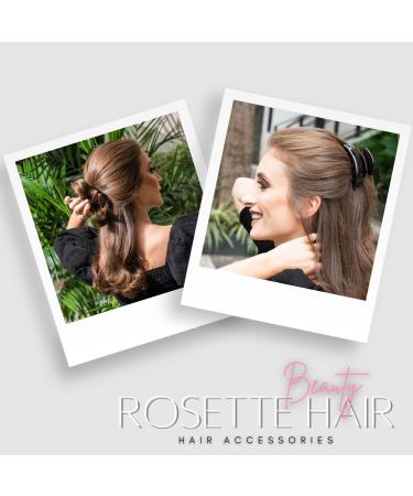 Large Chic Styling Hair Claw Clip - Organic Glass Hair Clamp for Women and Girls - Hair Barrette for Thick Hair Amber - Buy Online on SooperMarket.com