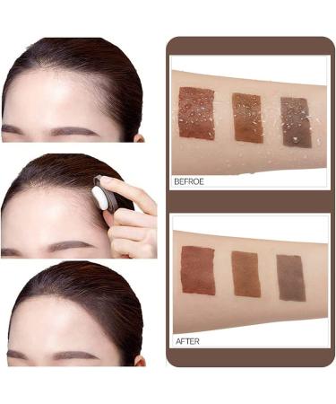 Hairline Powder Hair Shadow Powder Dark Gray Hair Root Dye Shadow Cover Instantly Windproof Sweatproof Hair Touch-Up for Thin Hair Grey Hairline Quick Cover Unisex (Light Brown) - Buy Online on SooperMarket.com