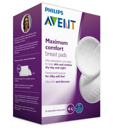 Philips AVENT, Disposable Breast Pads, White, 100 Count, SCF254/13