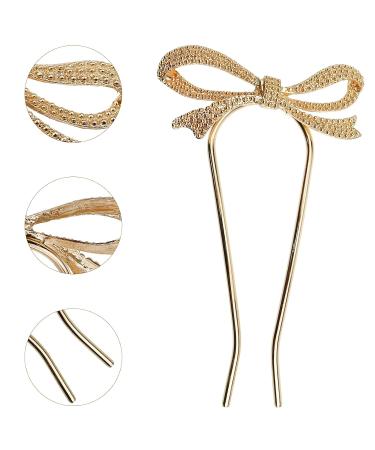 4 PACK Pearl Rhinestone U Shape Hair Fork Sticks - Wedding Hair Pins for Women and Girls - Buy Online on SooperMarket.com