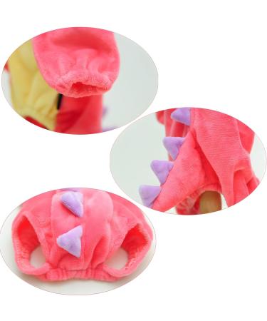 Delifur Dinosaur Dog Halloween Costume - Pink 2XL | Pet Dino Hoodie for Small & Medium Dogs - Buy Online on SooperMarket.com
