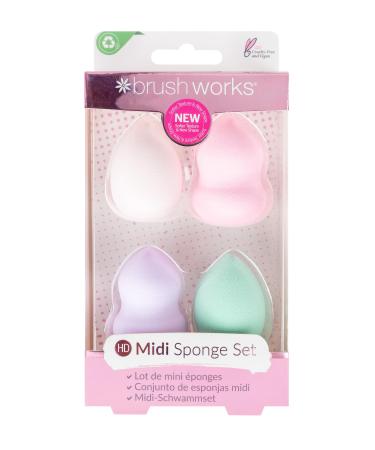Brushworks HD Midi Blender Sponge Set