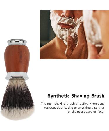 Premium Nylon Shaving Brush with Wooden Handle for Men | Men's Hairdressing Salon Essential - International Shipping Available - Buy Online on SooperMarket.com