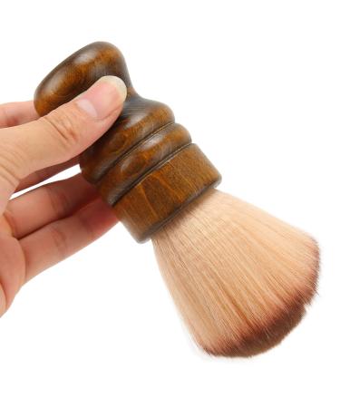 Neck Dust Brush for Barber Home Soft Face Dust Brush for Cleaning Fine Hair After Hair Cutting Ergonomic Hair Sweep Cleaning Tool with Nylon Bristles Lightweight Portable Hairdressing Tool