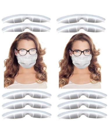 Anti Fog Nose Bridge Pads for Mask Soft Comfortable Silicone Self-Adhesive Protection Strip Seal Nose Cushion Anti-Fog Sheet for DIY Mask Handmade Crafting Making Nose Bridge Clip Clear (Clear  5pcs) Clear 5pcs