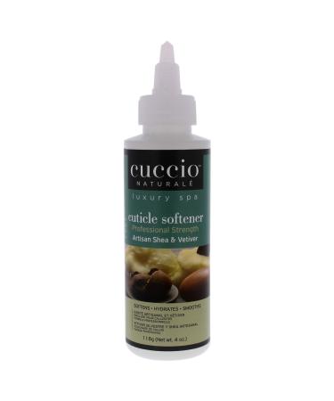 Cuccio Naturale Professional Strength Cuticle Softener Treatment - Gently Exfoliates Cuticles From Toes - Features A Fresh, Clean And Invigorating Spa Scent - Artisan Shea And Vetiver - 4 Oz