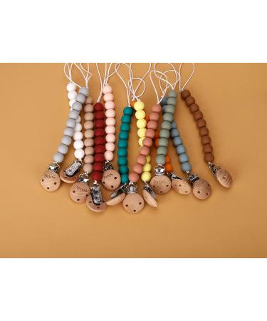 Socub Silicone Pacifier Clip | BPA-Free Holder for Any Brand Pacifier | Best Newborn Shower Gift - Sage Ether - Buy Online on SooperMarket.com