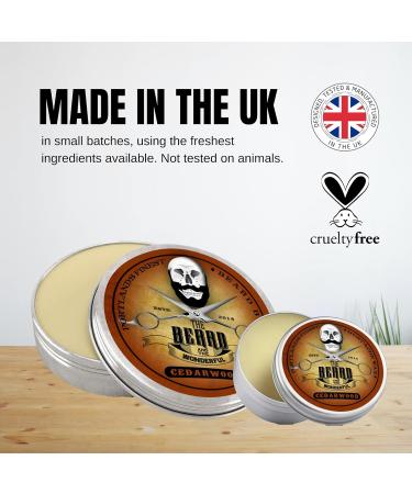 Cedarwood Beard Balm & Mustache Wax Styling Set - 30ml Balm & 15ml Wax - The Beard and The Wonderful - Buy Online on SooperMarket.com
