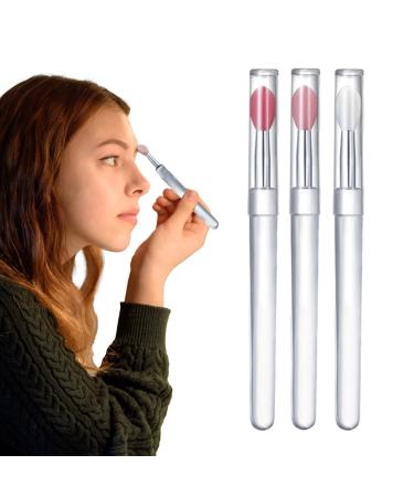 Teksome Silicone Lip Applicator - Reusable Lip Balm Applicator Portable Silicone Lip Brush Lip Gloss Balm Applicator Eyeshadow Lip Scrub Brush Applicator Lip Applicators