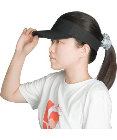 Adjustable Sport Visor Hats for Men and Women - Black Sun Visors - 5 Pieces Set - Buy Online on SooperMarket.com