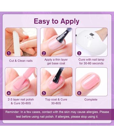 Shining She Nail Polishes Set - 6 Colors Purple Wisteria Rose Purple Polish - Soak-Off UV/LED Gel - Perfect Gift for Nail Art - 8ML - Buy Online on SooperMarket.com