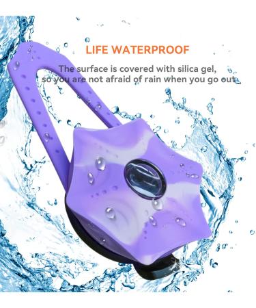 LaRoo Safety LED-Flashing Light for Dogs Cats LED-Light Pendant Keyring Clip on Dog Collar Charms Blinker Light Waterproof Safety Light for Walking the Dog and Outdoor Sports rechargable Purple-1 - Buy Online on SooperMarket.com