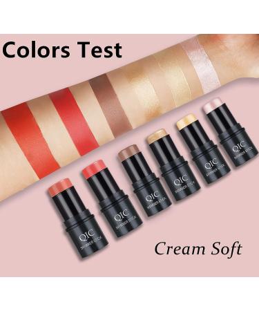 Ho Blush Stick Cream Blush Makeup Wand - Long-Wearing Natural-Looking Cheeks Tint - Bright Peach Blusher Stick - Daily Wear 3D Wonder Stick 05 Pink Red - Buy Online on SooperMarket.com