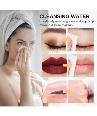 300ml Vitamin C Cleansing Water For Makeup Remover Makeup Remover with VC to Dissolve Oil and Make-Up in an Instant Vitamin C Face Wash Mascara Remover Gentle Skin Cleanser for Face Eyes and Lips - Buy Online on SooperMarket.com