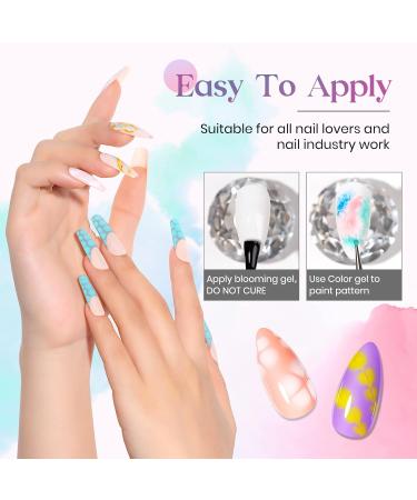 Buy MIZHSE Blooming Gel Nail Polish - Clear Soak Off UV LED Gel for Nail Art 10mL | International Shipping - Buy Online on SooperMarket.com