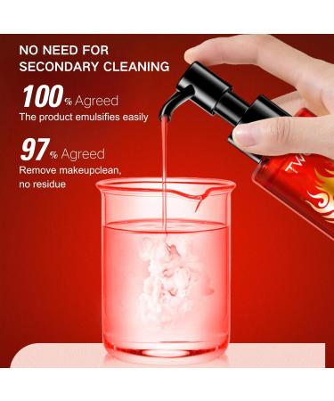 Dark Tea Cleansing Oil For Face Deep Cleansing Oil Oil Cleanser Korean For Daily Makeup Removal Oil Face Cleanser To Shrink Pores Cleansing Waterproof Foundation Mascara & Blush - 120ml - Buy Online on SooperMarket.com