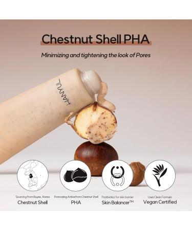 Hanyul Chestnut Shell Hydrating Pore Mask | Wash Off Mask for Dry Skin | Gentle Exfoliation & Pore Care | Hypoallergenic | 3.39 fl.oz | International Shipping - Buy Online on SooperMarket.com