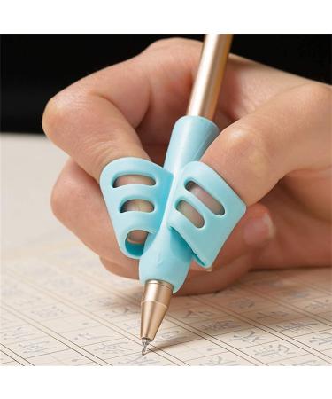 Pencil handle queta 6 parts silicone writing aid training for children pencil holder pen writing aid grip posture correction tool 1 piece (6 Pack)