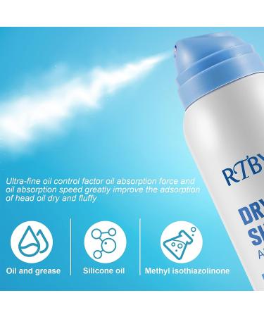 Waterless Dry Shampoo Powder Spray 6.73oz - Nourishing Lemon & Orange Scent - Instantly Absorbs Oil for All Hair Types - Travel Size Refreshing Dry Shampoo - Buy Online on SooperMarket.com