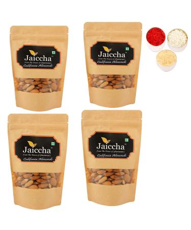 Jaiccha Ghasitaram Bhaidooj Gifts - American/ Califonia Almonds 800 GMS in Brown Paper Pouch