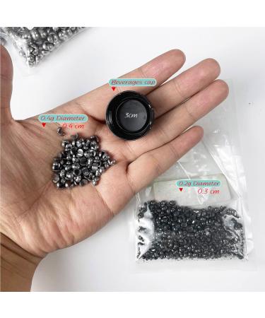 FREE FISHER 500Pcs Removable Split-Shot Lead Sinking Fishing Sinkers 0.4g - Buy Online on SooperMarket.com