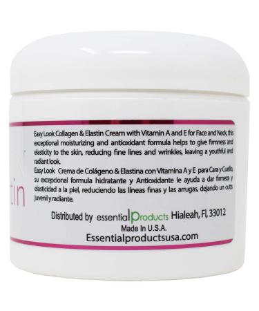 Collagen Elastin Cream with Vitamins A & E - Anti-Aging & Firming 4oz - Buy Online on SooperMarket.com