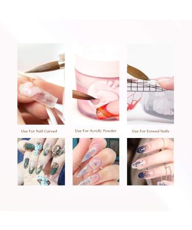 Buy Acrylic Brush #10 - Sable Kolinsky Nail Brush for Nail Art & Manicure Tools | Zobelhaar Quality Gel Brush for Acrylic Nails - Buy Online on SooperMarket.com