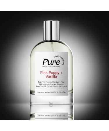 Valentines Gift Pure Pink Poppy & Vanilla Perfume for Women 100ml Clean Fragrance Perfumes for Womens Long Lasting Vegan Clean & Natural Ingredients Birthday Gifts for Mom Wife Girlfriend France PURE Poppy and Vanilla - Buy Online on SooperMarket.com