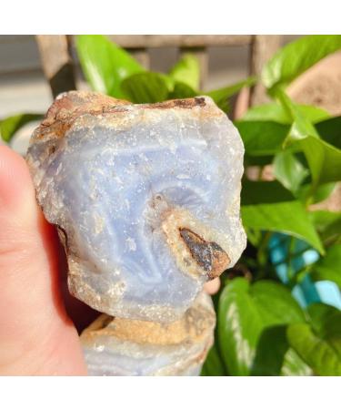 190g Natural Raw Blue Lace Agate Rough Stones Crystal Minerals and Stones Rough Gemstones Original Specimen for Home Decor Gifts Full of Texture (Size : 140-190g) - Buy Online on SooperMarket.com