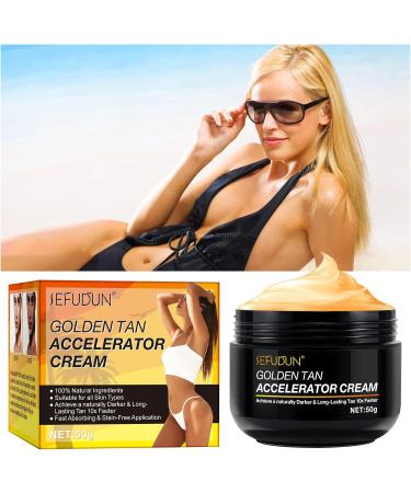 Tanning Accelerator 50g Tan Accelerator for Sun Instensive Brown Tanning Gel Premium Bronzer Cream Effective in Sunbeds & Outdoor Sun Achieve a Natural Tan with Natural Ingredients - Buy Online on SooperMarket.com