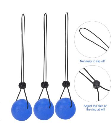 Demeras Wrist Finger Massage Exerciser - Stress Relief Fitness Training Squeezing Balls with Bungee Cord | Blue 30 Degrees - Buy Online on SooperMarket.com