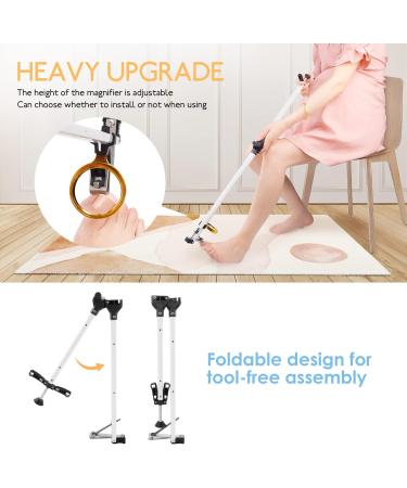 Foldable Long Handle Toenail Clippers with Magnifier Ideal for Seniors & Overweight Patients | 24 Inch Easy Carry Scissors - Buy Online on SooperMarket.com