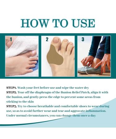Bunion Relief Fit Patch - Pain Relieving Bunion Corrector Pads (1 Box) - Buy Online on SooperMarket.com