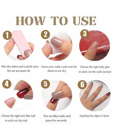 French White Almond Press-On Nails - 24PCS Short False Acrylic Nails for Women and Girls - Buy Online on SooperMarket.com