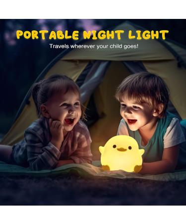 Unede LED Nachtlicht f r Kinder Dimmbares Kawaii Dodo Duck Nachttlicht aus Silikon USB Lampe f r Babyzimmer ideales Geschenk f r Kinder (Baby Benson) - Gelb - Buy Online on SooperMarket.com