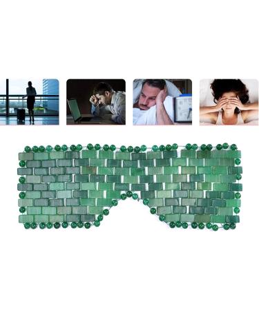 Pure Handmade Natural Rose Quartz & Green Aventurine Jade Eye Mask | Healing Stone Skin Care Tool - Buy Online on SooperMarket.com