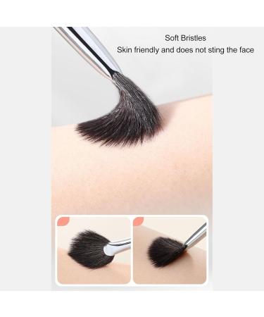 Verdant Touch Mini Fan Makeup Brush Highlighter Brush Mini Fan Makeup Tool for Facial Detail Contouring Shadow - Buy Online on SooperMarket.com