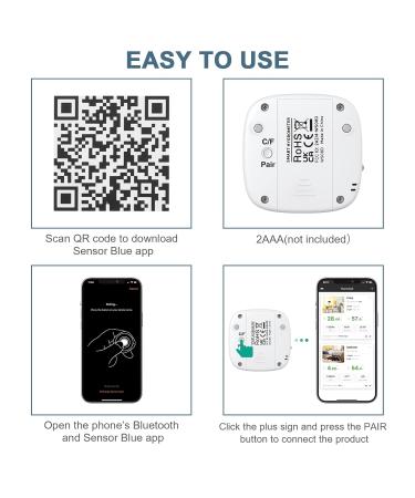 Ankilo Wireless Thermometer Hygrometer - New Bluetooth Upgrade for Accurate Indoor Climate Monitoring - Buy Online on SooperMarket.com