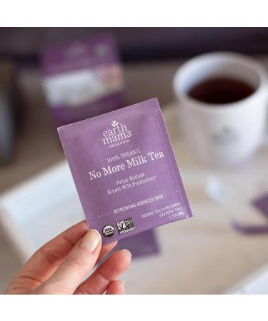 Earth Mama Organic No More Milk Tea 16-Count Box (6-Pack) | Breastmilk Production Reduction Tea for Weaning - Buy Online on SooperMarket.com