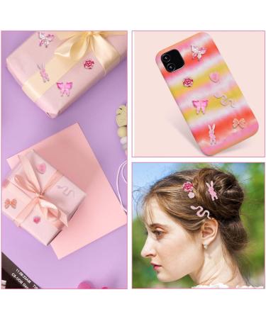 Buy Bewudy 100 Piece Nail Charms - 3D Resin Butterflies Bears & Animal Shapes for DIY Nail Art Decoration (Pink) - International Shipping Available - Buy Online on SooperMarket.com