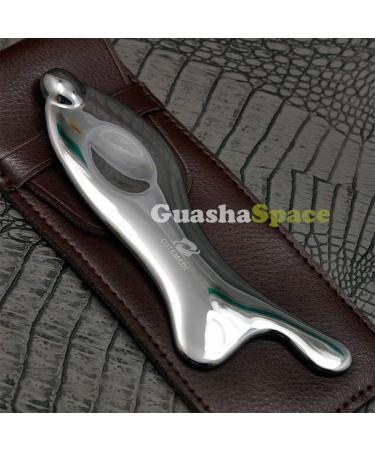 GuashaSpace Medical Grade Stainless Steel Soft Tissue Physical Therapy Chiropractic Sports injuries Therapy Gua Sha Tool Guasha Scraping Tool (ST015 Type) - Buy Online on SooperMarket.com