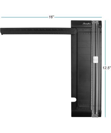 Swingline 12 Inch Titanium Paper Cutter for Scrapbooking - Manual Trimmer with Security Safeguard & Side Ruler - Portable Straight Edge Cutter for Crafts, Photos & Cards - Buy Online on SooperMarket.com
