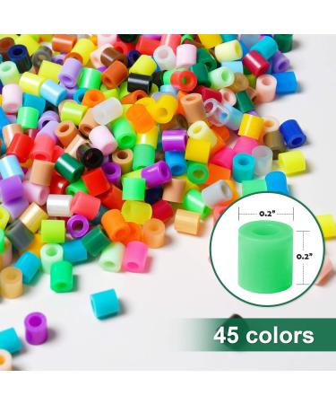 36000 Pcs Value Pack Fuse Beads: Bulk Assorted Multicolor Beads for Kids Crafts - 45 Colors with Ironing Paper - Buy Online on SooperMarket.com