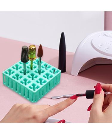 Perfeclan Nail Drill Bit Holder Grinding Head Holder Portable Sturdy Display Stand Nail Art Rack for Home Salon - Buy Online on SooperMarket.com